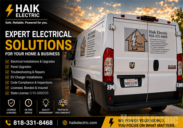 Licensed Electrician in San Fernando, CA by Haik Electric