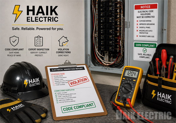 Code / Violation Corrections by Haik Electric