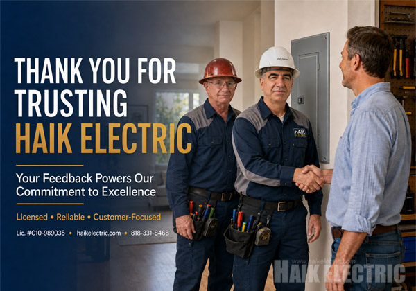 Customer Testimonials by Haik Electric