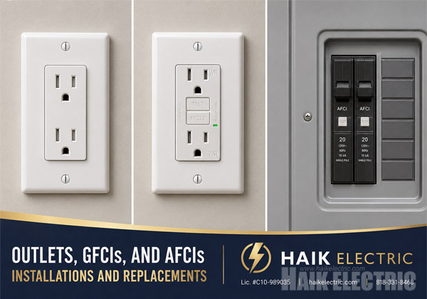 Outlets, GFCIs, and AFCIs Installations and Replacements project example 2