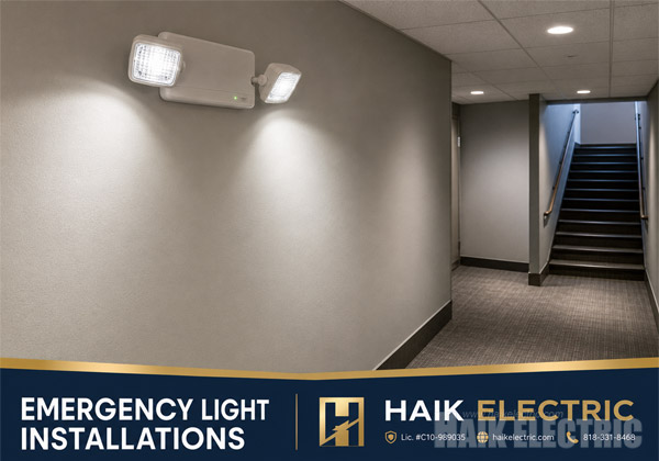 Exit Sign and Emergency Light Installations project example 1