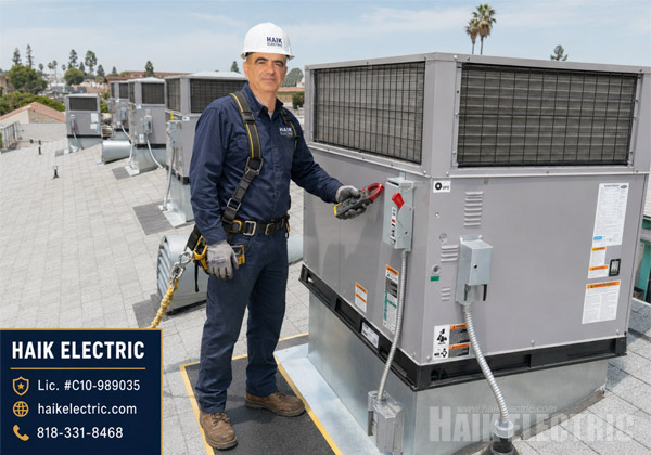 Wiring for Heating / Air Conditioning project example 3